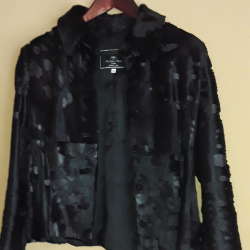 Por Santa Maria Leather/Mink Jacket